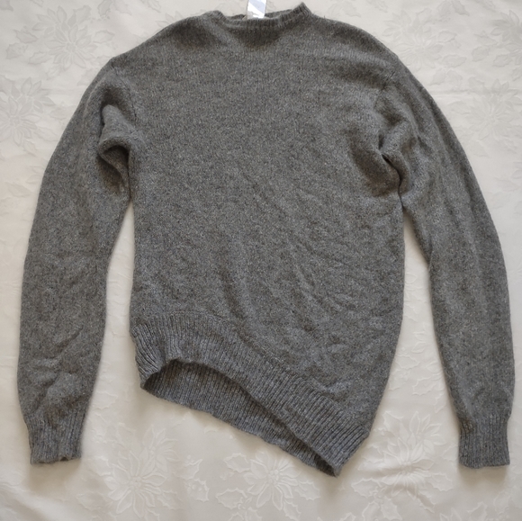 Celine Made in Italy luxury cashmere mohair asymmetric sweater - Picture 1 of 10